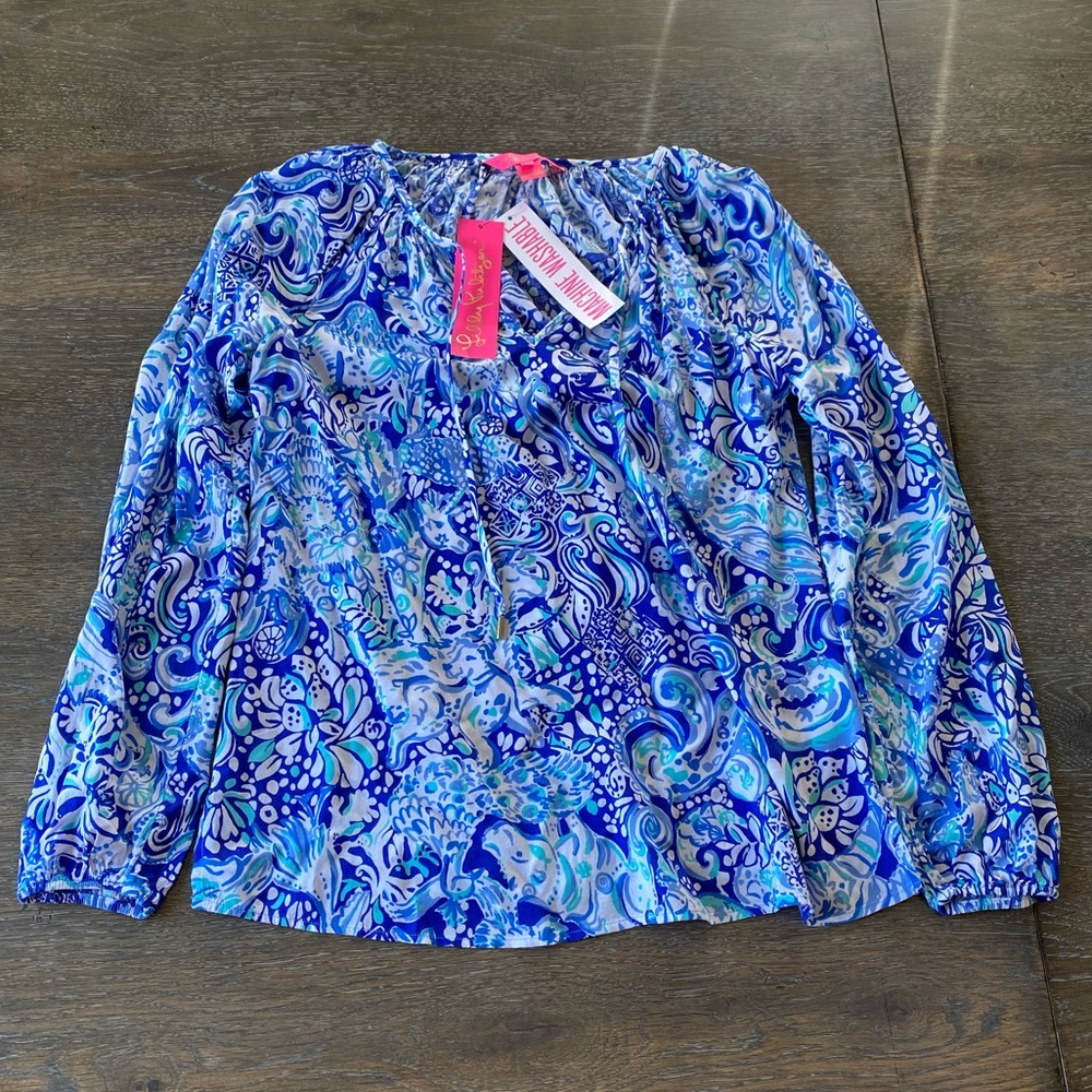 NWT Lilly Pulitzer Willa Tunic colorful print XXS - Picture 1 of 7